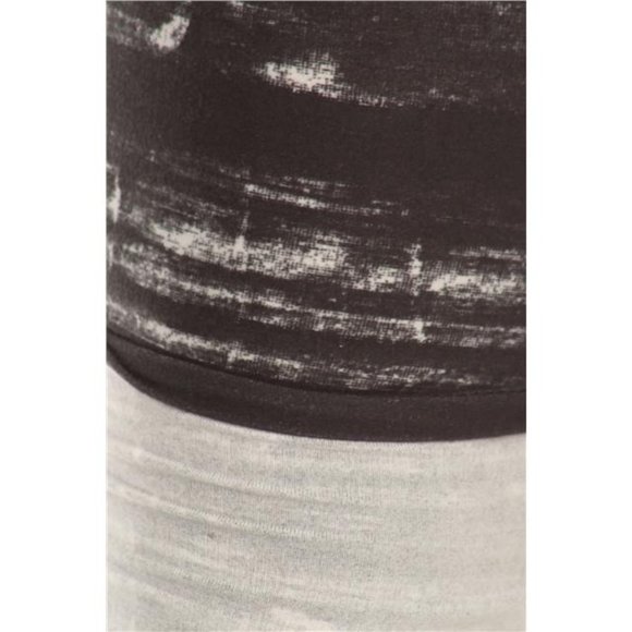 (Plus) Curvy Black and White Tie Dye Print Peach Skin Leggings - Picture 5 of 5